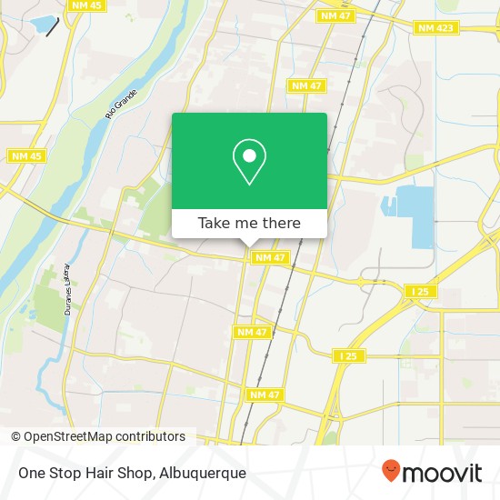 One Stop Hair Shop map