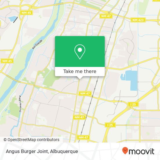 Angus Burger Joint map