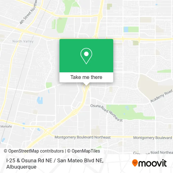 I-25 & Osuna Rd NE / San Mateo Blvd NE map