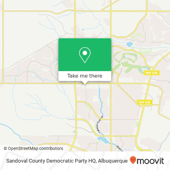 Sandoval County Democratic Party HQ map