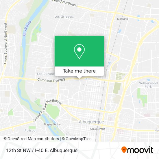 Mapa de 12th St NW / I-40 E