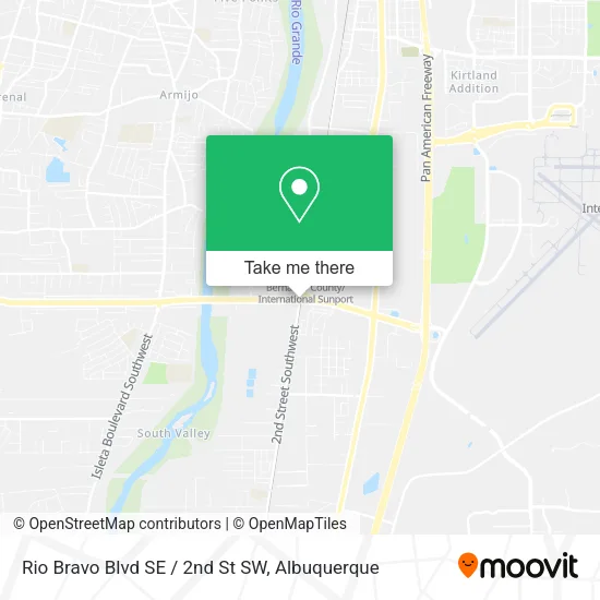 Mapa de Rio Bravo Blvd SE / 2nd St SW