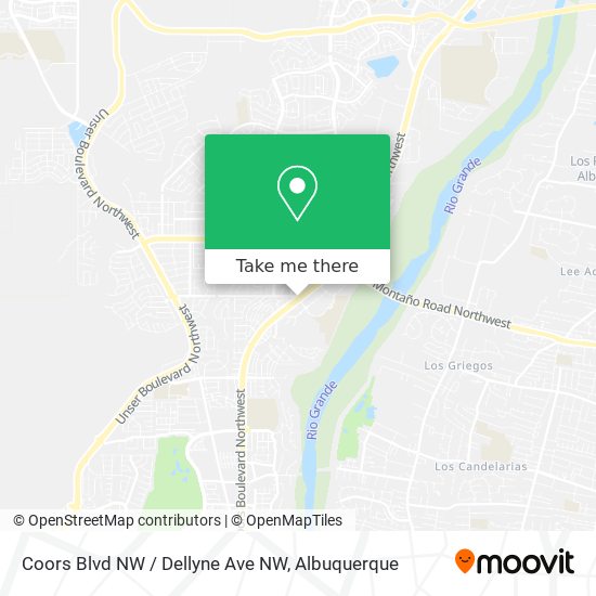 Mapa de Coors Blvd NW / Dellyne Ave NW