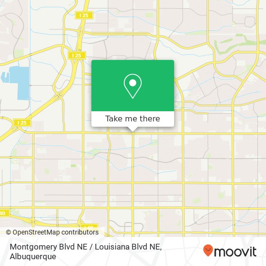 Montgomery Blvd NE / Louisiana Blvd NE map