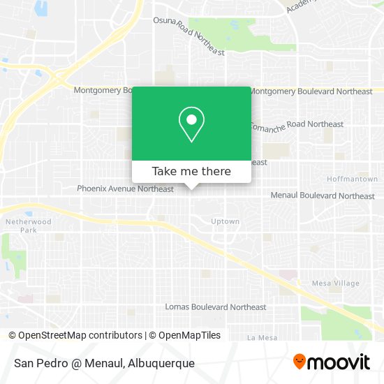 San Pedro @ Menaul map