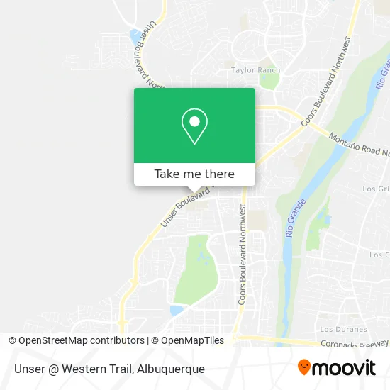 Unser @ Western Trail map