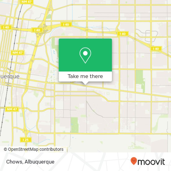 Chows, 3523 Central Ave NE Albuquerque, NM 87106 map