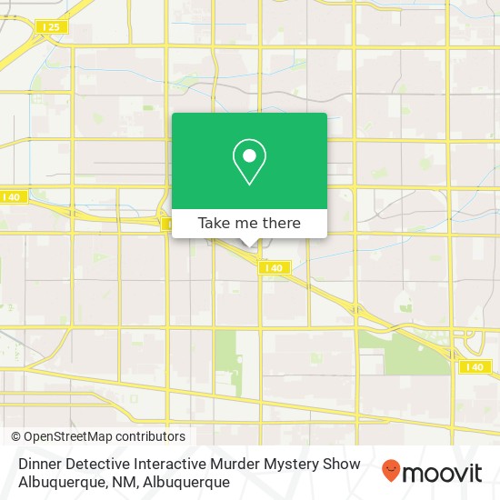Mapa de Dinner Detective Interactive Murder Mystery Show Albuquerque, NM