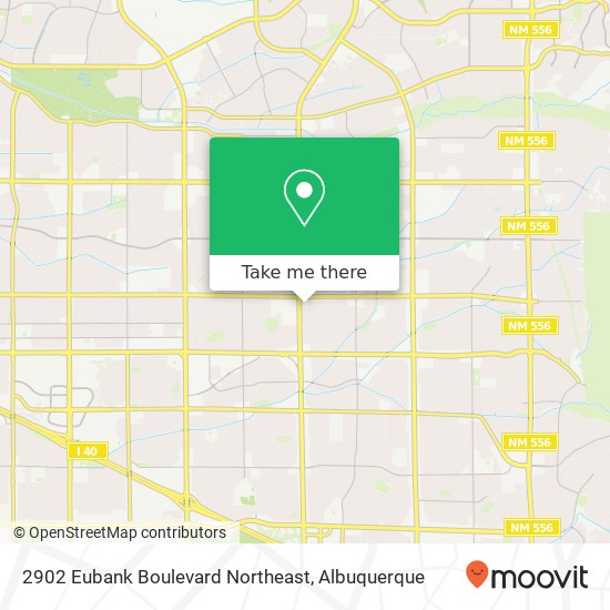 2902 Eubank Boulevard Northeast map