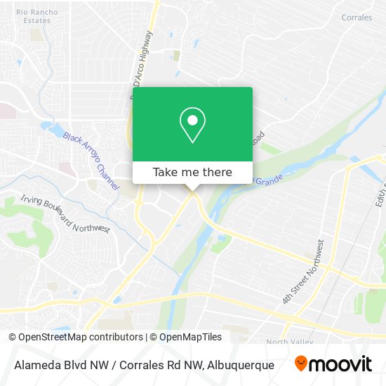 Alameda Blvd NW / Corrales Rd NW map