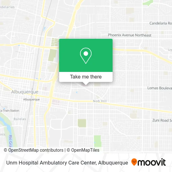 Unm Hospital Ambulatory Care Center map
