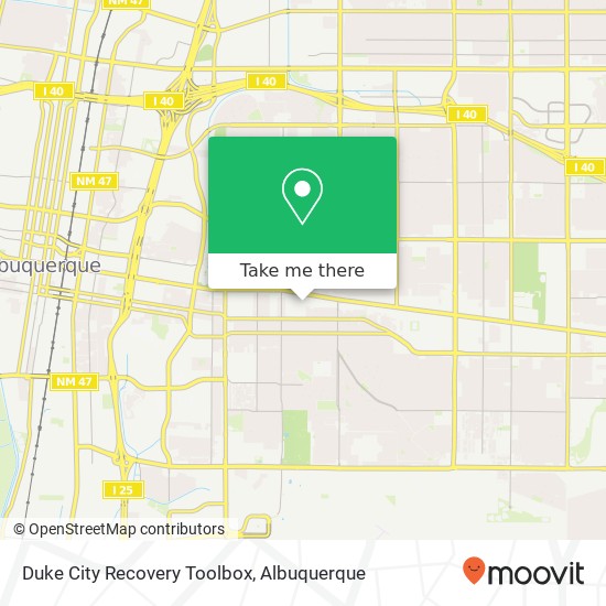 Duke City Recovery Toolbox map