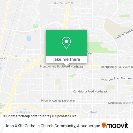 Mapa de John XXIII Catholic Church Community