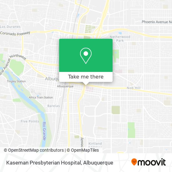 Mapa de Kaseman Presbyterian Hospital
