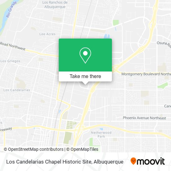 Los Candelarias Chapel Historic Site map