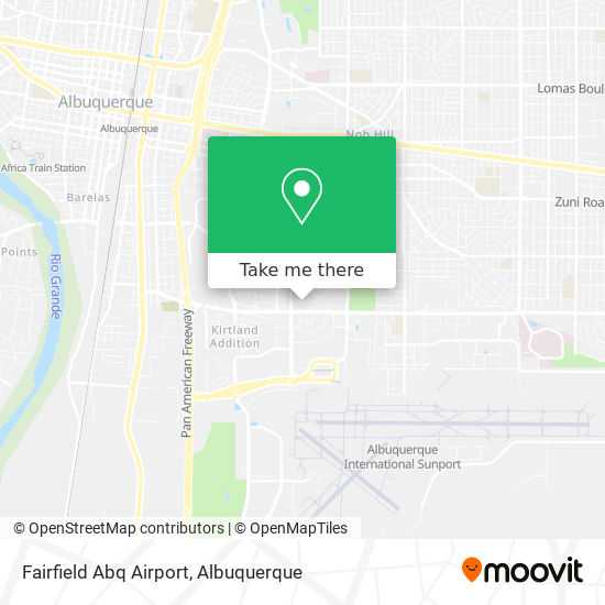 Fairfield Abq Airport map