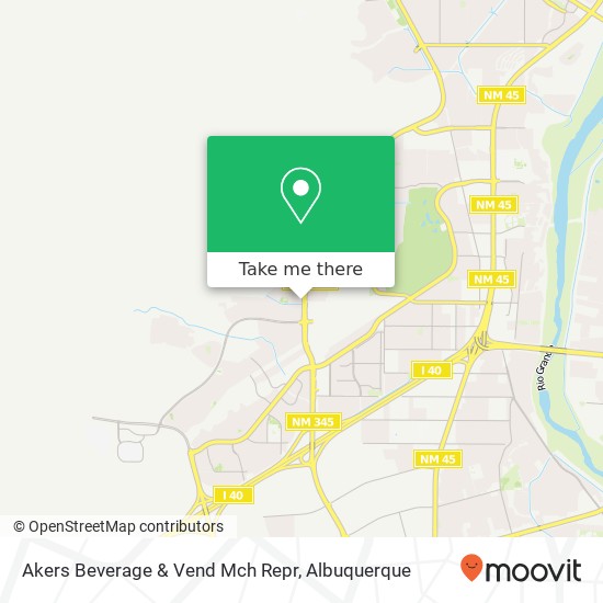 Akers Beverage & Vend Mch Repr map