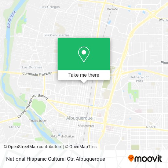 Mapa de National Hispanic Cultural Ctr