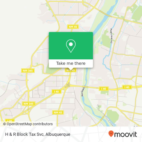 H & R Block Tax Svc map