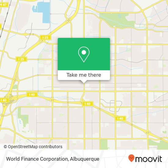 World Finance Corporation map