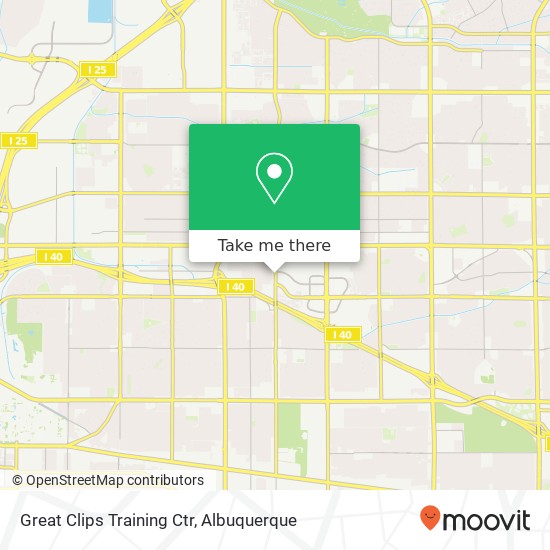 Mapa de Great Clips Training Ctr