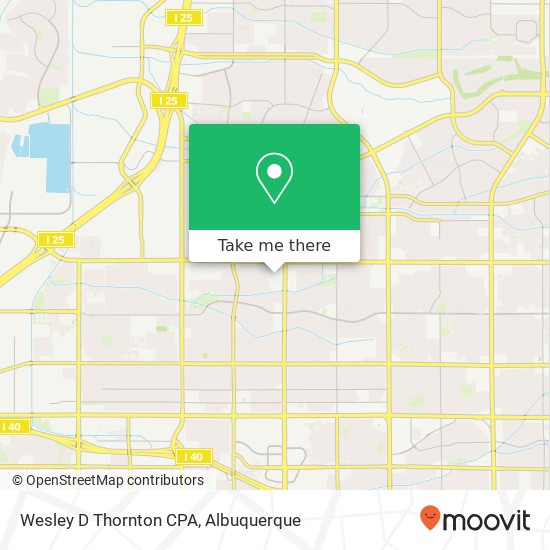 Wesley D Thornton CPA map