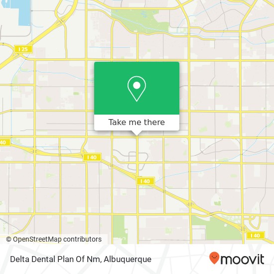 Delta Dental Plan Of Nm map