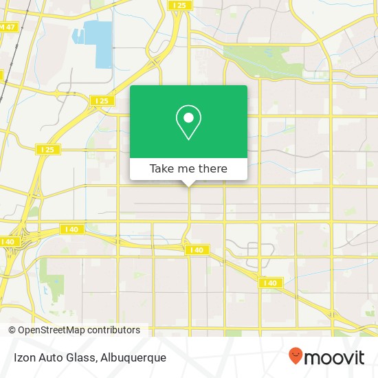 Mapa de Izon Auto Glass