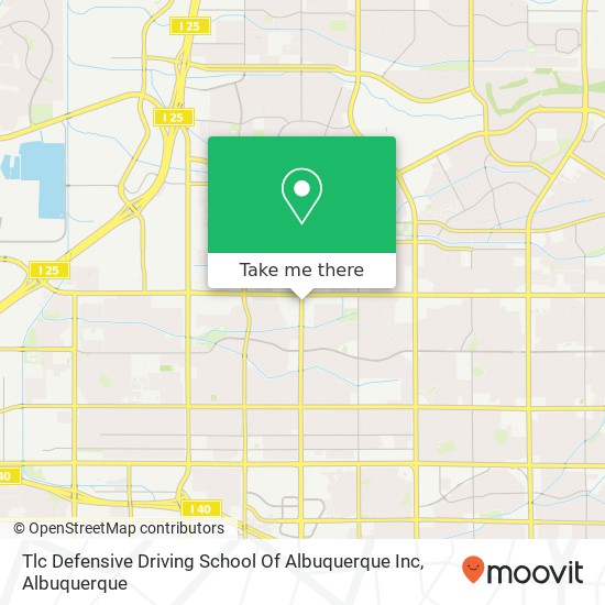 Mapa de Tlc Defensive Driving School Of Albuquerque Inc