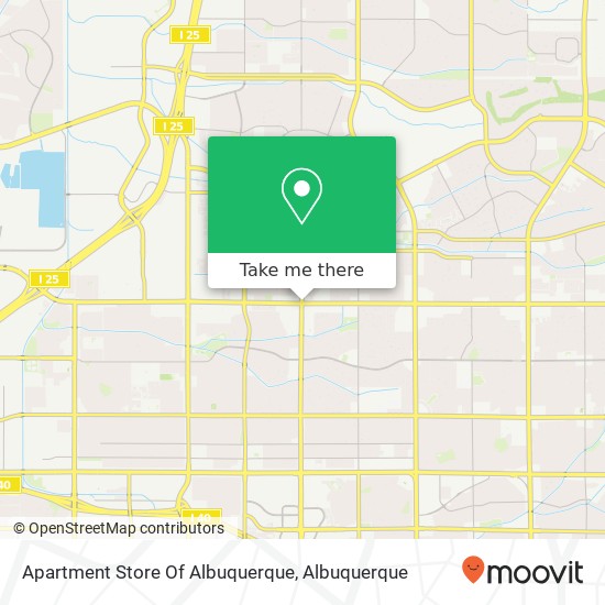 Apartment Store Of Albuquerque map