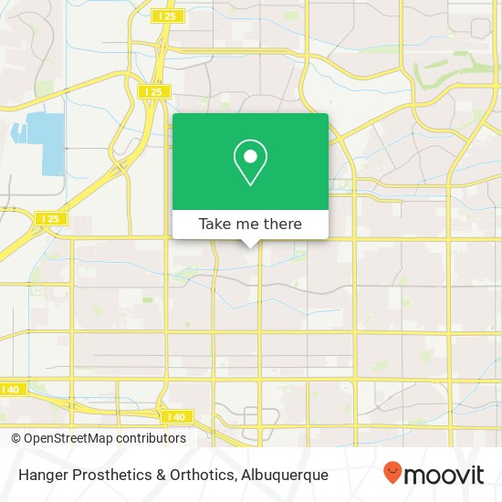 Hanger Prosthetics & Orthotics map