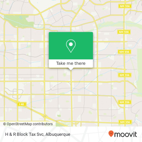 H & R Block Tax Svc map