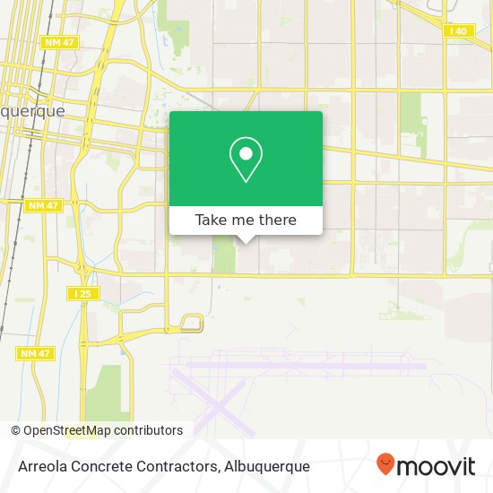 Arreola Concrete Contractors map