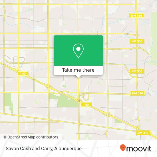Savon Cash and Carry map