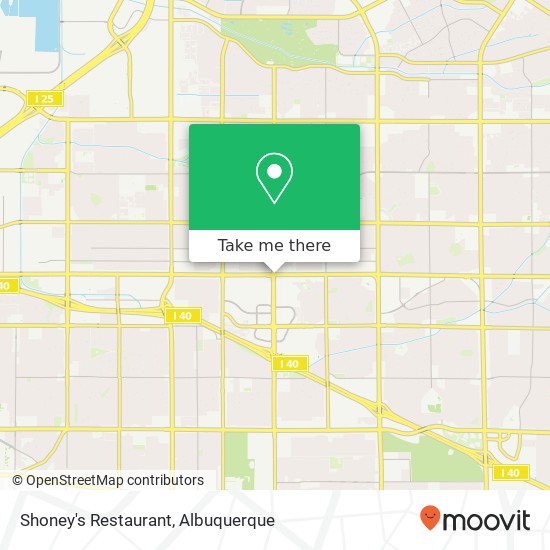 Shoney's Restaurant map