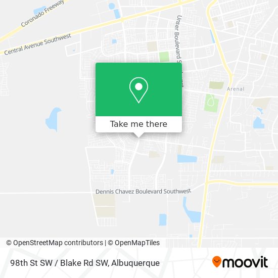 98th St SW / Blake Rd SW map