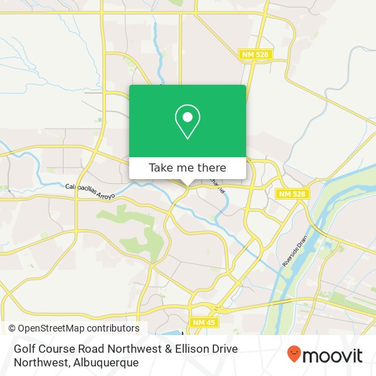 Golf Course Road Northwest & Ellison Drive Northwest map