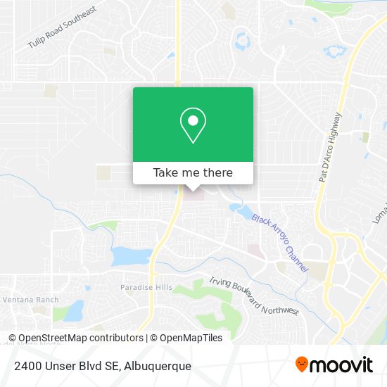 2400 Unser Blvd SE map