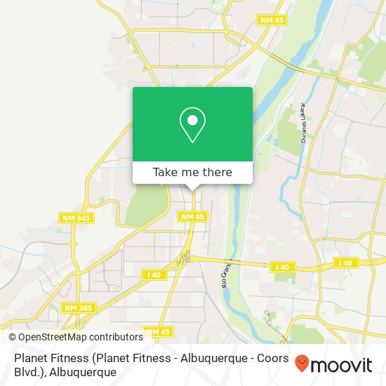 Planet Fitness (Planet Fitness - Albuquerque - Coors Blvd.) map