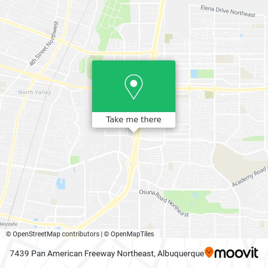 Mapa de 7439 Pan American Freeway Northeast