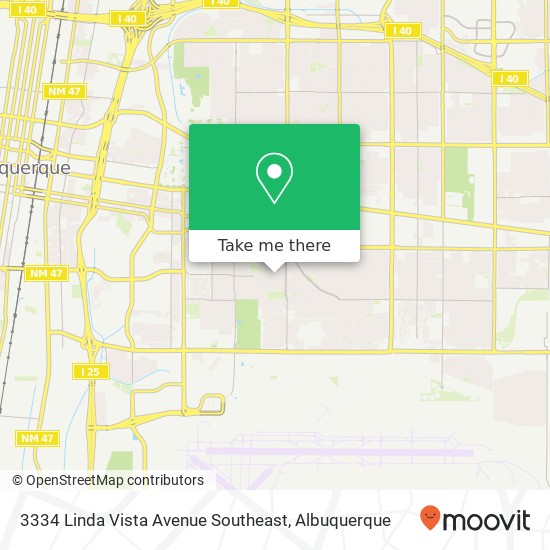 Mapa de 3334 Linda Vista Avenue Southeast