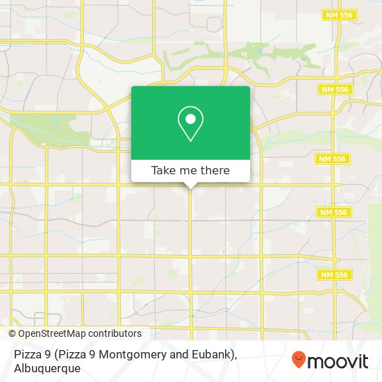 Mapa de Pizza 9 (Pizza 9 Montgomery and Eubank)