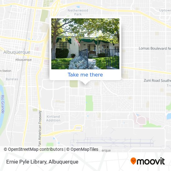 Ernie Pyle Library map