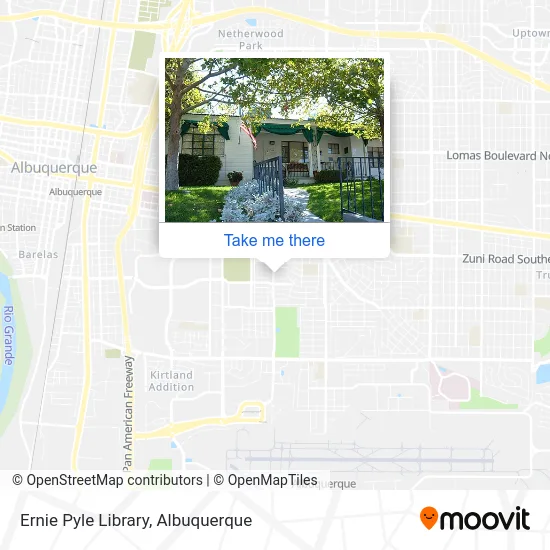 Ernie Pyle Library map