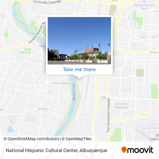 National Hispanic Cultural Center map
