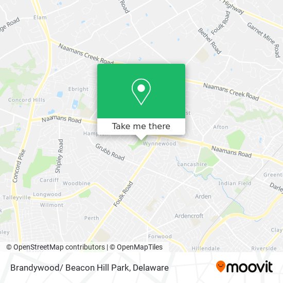 Brandywood/ Beacon Hill Park map