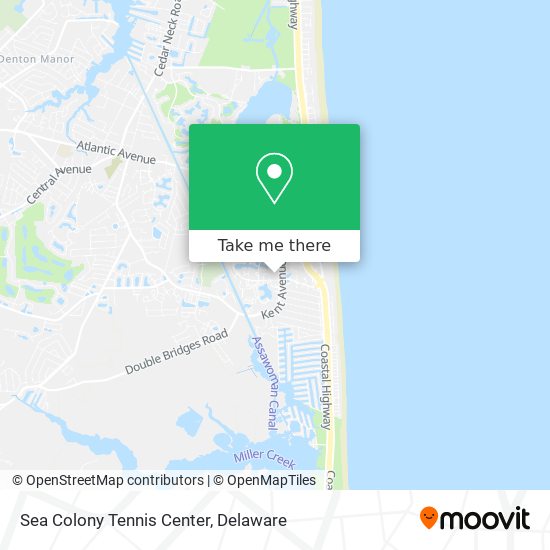 Sea Colony Tennis Center map