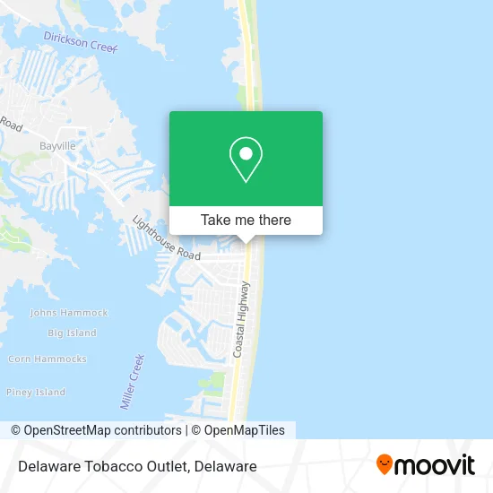 Delaware Tobacco Outlet map