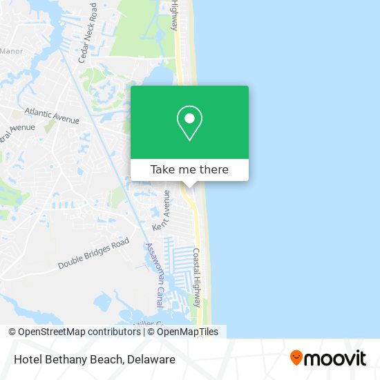 Mapa de Hotel Bethany Beach