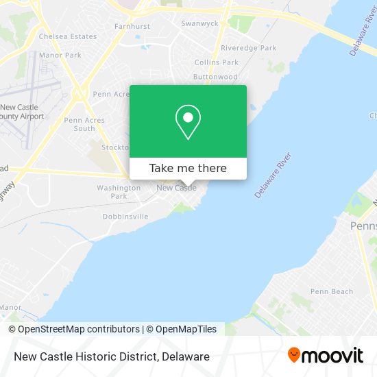 New Castle Historic District map